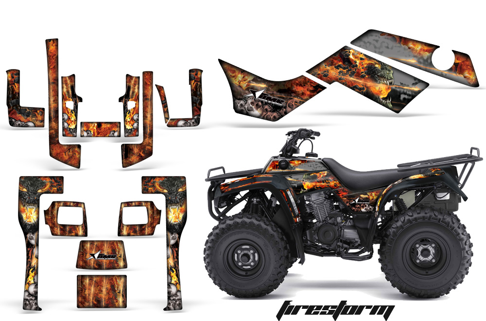 Kawasaki Bayou 250 Graphics Firestorm B